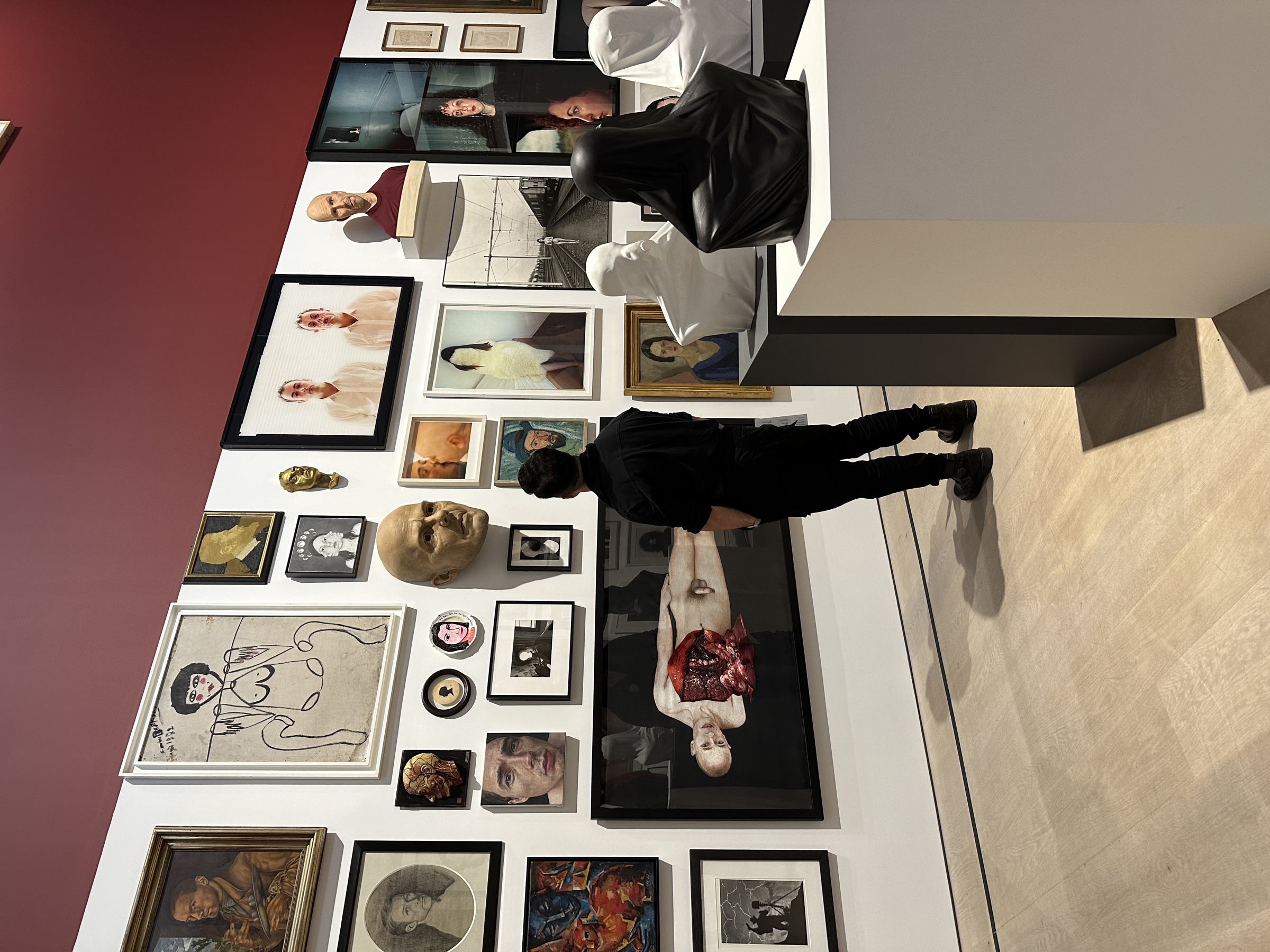 Suppose You Are Not - Ömer M. Koç’s Art Collection, Untitled, 2005 to 2008, Silk on Silk Hand embroidered 90cm x 202 cms. - Installation View by Tom Bell